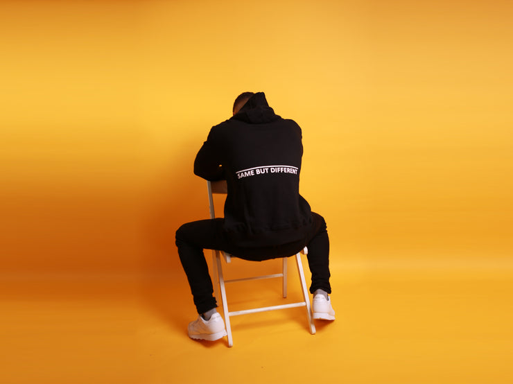 LOGO OVERSIZED HOODIE BLACK MEN